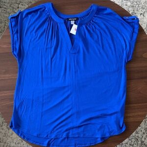 Cable and gauge Royal Blue Blouse